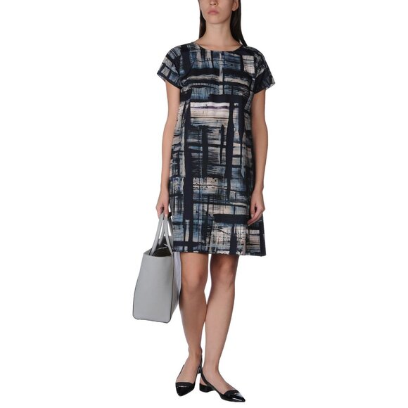 DOLCE & GABBANA DRESS PRINT SHORT SLEEVE A-LINE sz IT 42 US 6 - Picture 2 of 5